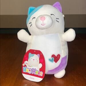 NWT Squishmallows HugMees Cora Calico Cat 14” Valentines Day Kellytoy Plush 2022